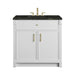 Bellshire 36" Single Vanity, Bright White w/ 3 CM Phantome Eclos Top