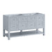 Breckenridge 60" Double Vanity, Light Natural Oak, w/ 3 CM Siberian Silestone Top