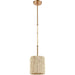 Abaca Satin Brass Mini Pendant