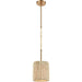 Abaca Satin Brass Mini Pendant