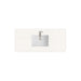 48" Single Radius Cut Top, 3 CM White Zeus Silestone w/ Sink