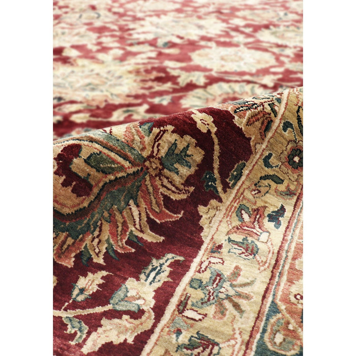 Pasargad Home Crown Jewel Agra Collection Hand-Knotted Lamb's Wool Area Rug-12' 4" X 15' 6" PH-231 12X16