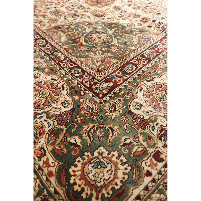 Pasargad Home Agra Collection Hand-Knotted Lamb's Wool Area Rug- 10' 1" X 10'11" PH-260 10X11