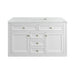 Chicago 48" Single Vanity, Glossy White, w/ 3 CM Ethereal Noctis Silestone® Top