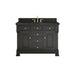 Brookfield 48" Single Vanity, Black Onyx, w/ 3 CM Phantome Eclos Top