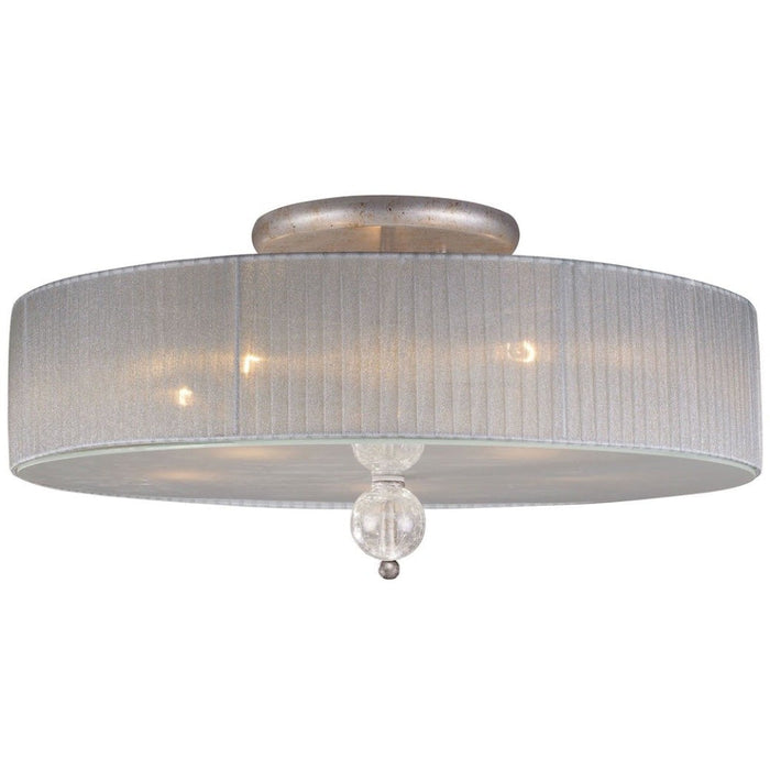 Alexis Antique Silver Semi Flush Mount