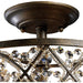 Amherst Antique Bronze Semi Flush Mount