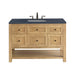 Breckenridge 48" Single Vanity, Bright White w/ 3 CM Parisien Bleu Top w/FreePower Wireless Charger