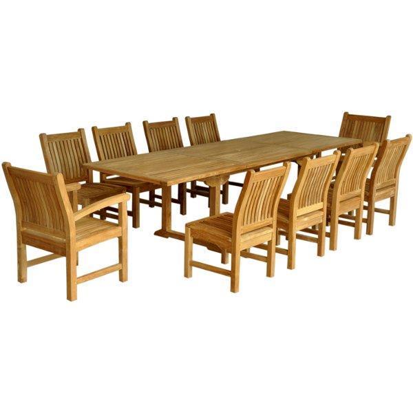 Anderson Teak Bahama Sahara 11-Pieces 10' Rectangular Dining Set Set-89
