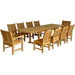 Anderson Teak Bahama Sahara 11-Pieces 10' Rectangular Dining Set Set-89