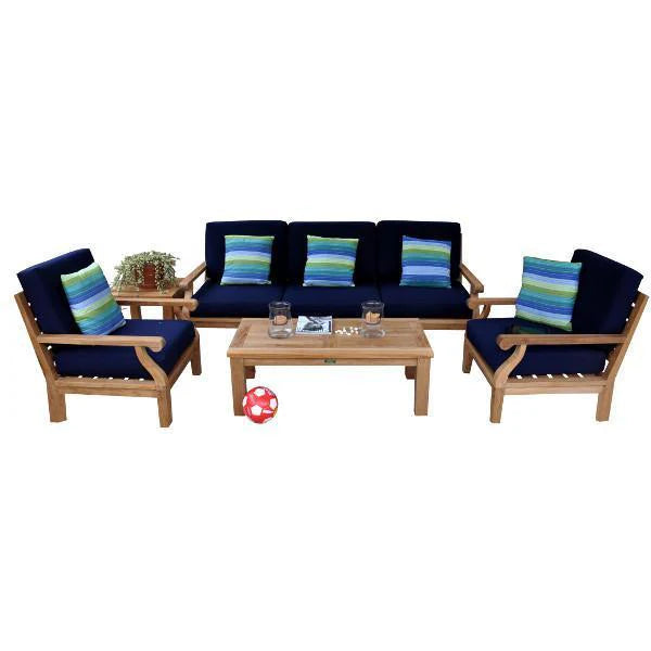 Anderson Teak Riviera Luxe 7-Pieces Modular Set With Rectangular Table B Set-97