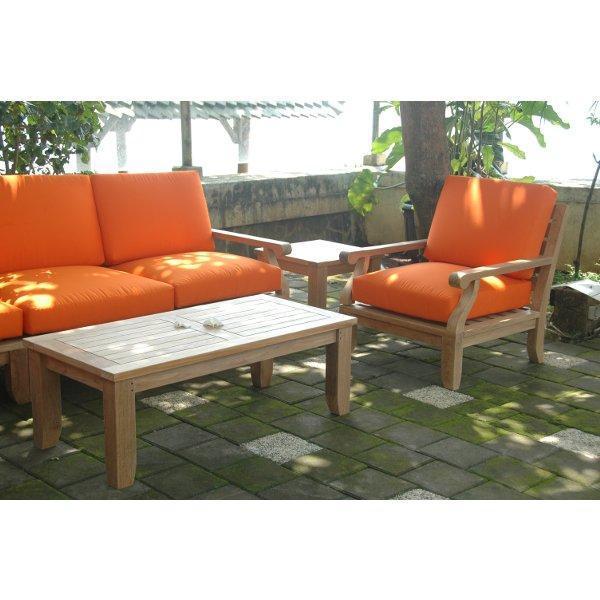 Anderson Teak Riviera Luxe 7-Pieces Modular Set With Rectangular Table B Set-97