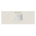 60" Single Top, 3CM Siberian Silestone w/ Sink