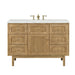 Laurent 48" Single Vanity, Honey Oak w/ 3 CM Tajnar Eclos Top w/FreePower Wireless Charger