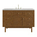 Laurent 48" Single Vanity, Honey Oak w/ 3 CM Eternal Jasmine Pearl Silestone Top