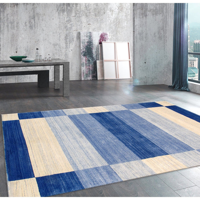 Pasargad Home Gramercy Collection Hand-Loomed Silk & Wool Charcoal Area Rug- 5' 0" X 7' 0" ar-07 5x7