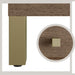 James Martin Vanities Part: Chicago Knobs and Legs Set for V60" in Brushed Nickel