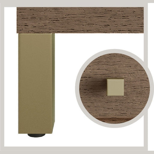 James Martin Vanities Part: Chicago Knobs and Legs Set for V30" and V36" in Champagne Brass