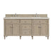 Lorelai 72"Double Vanity, Mid-Century Walnut w/ 3 CM Charcoal Soapstone Silestone Top