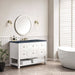 Breckenridge 48" Single Vanity, Serenity Blue, w/ 3 CM White Zeus Quartz Top