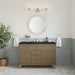 James Martin Chicago 48" Single Bathroom Vanity in Walnut Whisper, shown in a bathroom setting