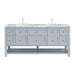 Breckenridge 72" Double Vanity, Whitewashed Oak
