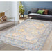 Pasargad Home Oushak Collection Hand-Knotted Wool L. Blue Area Rug- 8' 1" X 9' 9" PRE-10073 8X10