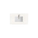 36" Single Radius Cut Top, 3 CM White Zeus Silestone w/ Sink