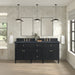 Lorelai 72"Double Vanity, Mid-Century Walnut w/ 3 CM Eternal Jasmine Pearl Silestone Top w/FreePower Wireless Charger