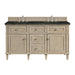 Lorelai 60" Double Vanity, Mid-Century Walnut w/ 3 CM Charcoal Soapstone Silestone Top