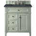 Brittany 30" Single Vanity, Sage Green, w/ 3 CM Charcoal Soapstone Silestone Top