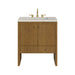 Hudson 30" Single Vanity, Honey Oak w/ 3 CM Siberian Silestone Top