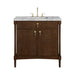 Kinnsden 36" Single Vanity, Sable Oak w/ 3 CM Carrara Marble Top