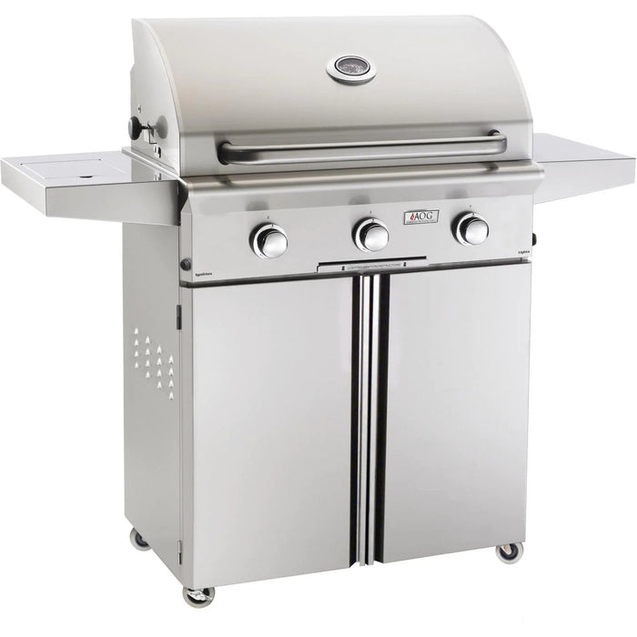 American Outdoor Grill L-Series 30-Inch 3-Burner Propane Gas Grill W/ Rotisserie & Single Side Burner