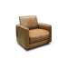 GTR Raffa 100% Top Grain Leather Contemporary Swivel Armchair