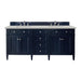 Brittany 72" Double Vanity, Urban Gray, w/ 3 CM Tajnar Eclos Top