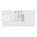 48" Single Top, 3 CM Eternal Jasmine Pearl Silestone w/ Sink & FreePower Wireless Charger