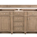 Bristol 60" Double Vanity Cabinet, Bright White