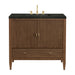 Myrrin 36" Vanity, Mid Century Walnut, w/ 3 CM Phantome Eclos Top