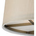 Baxter Brushed Antique Brass Semi Flush Mount