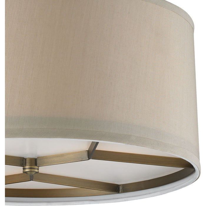 Baxter Brushed Antique Brass Semi Flush Mount