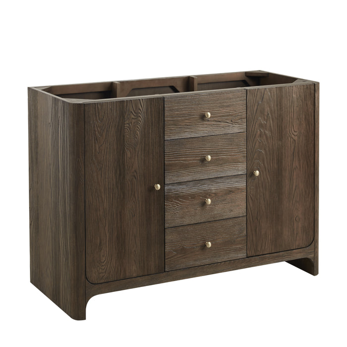 Gracyn 48" Single Vanity, Coastal Driftwood, w/ 3 CM Tajnar Eclos Widespread Top