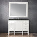 Addison 48" Single Vanity, Glossy White, w/ 3 CM Phantome Eclos Top
