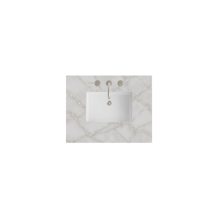 30" Single Top, 3 CM Victorian Silver Silestone w/ Sink