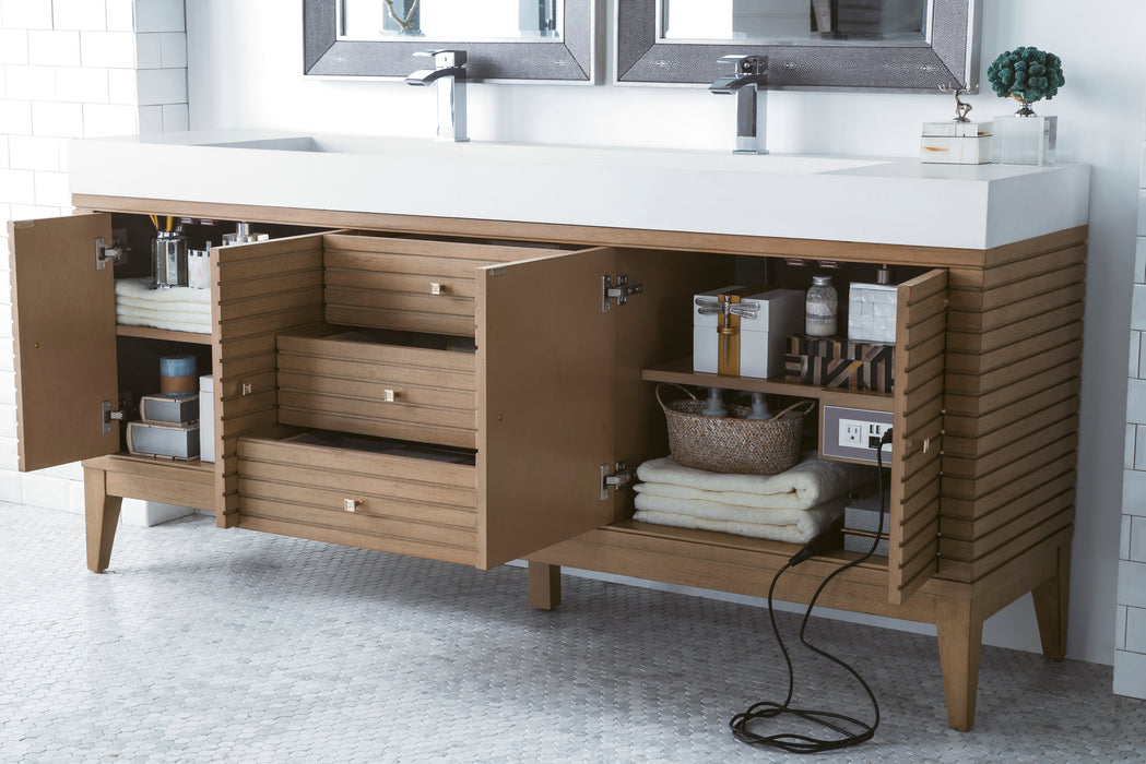 James Martin Linear 72" Double Bathroom Vanity