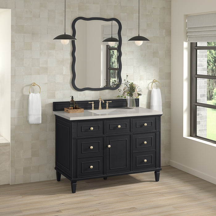 Lorelai 48" Single Vanity, Whitewashed Oak, w/ 3 CM Phantome Eclos Top