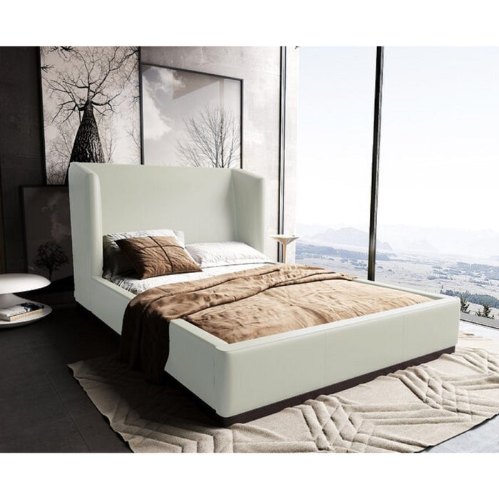 Manhattan Comfort Lenyx Saddle Queen Bed