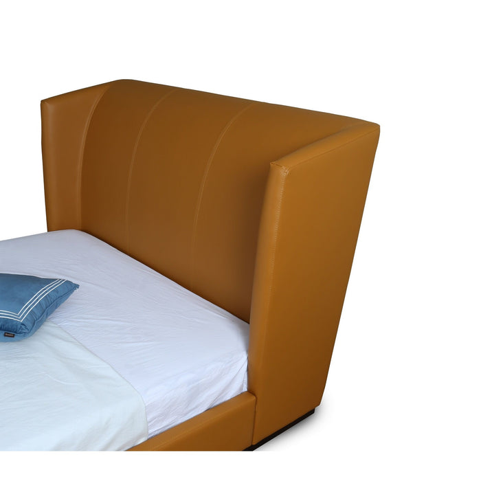 Manhattan Comfort Lenyx Saddle Queen Bed
