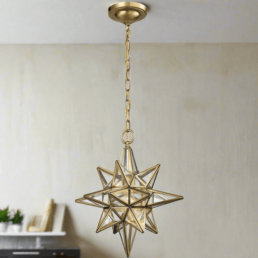 Elk Lighting Beamer Brushed Brass Mini Pendant