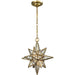 Beamer Brushed Brass Mini Pendant